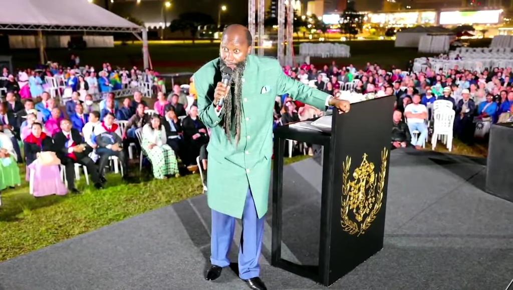 David_Owuor Prophet David Owuor during the Brazil Revival Grand Mega Healing Service and Pastors Conference .