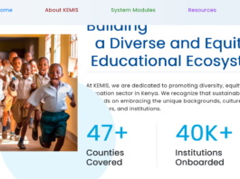 How to check grade 9 school selection on KEMIS portal screenshot.